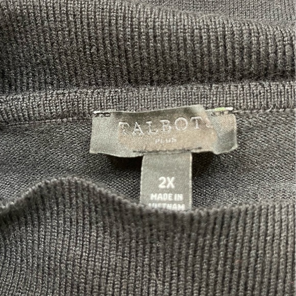 Talbots black turtleneck Size 2X - Picture 3 of 6